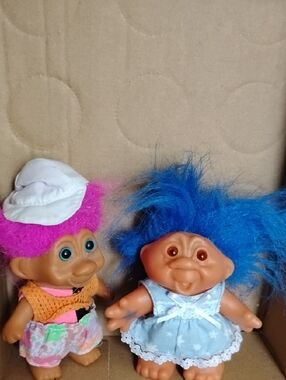 2 Troll Dolls From 1991 And 2001